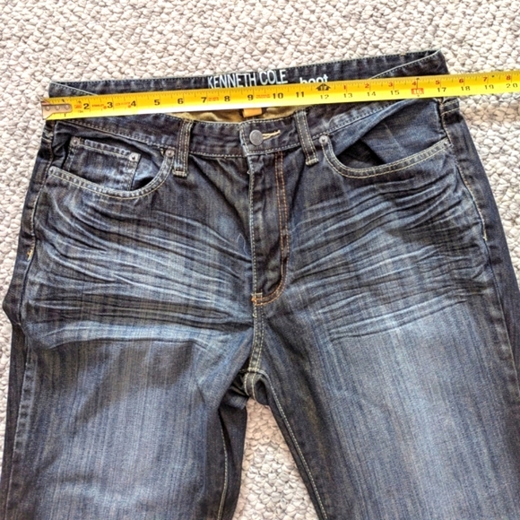Kenneth Cole Reaction Men's Bootcut Jeans (34 X 32) - Picture 11 of 16